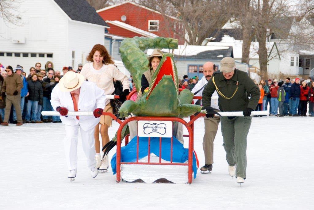 Cedarburg Winter Festival Bed Races Luminaries